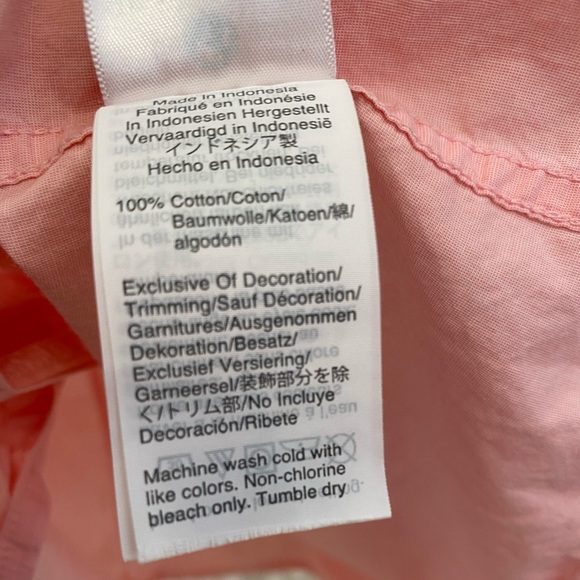 J. Crew Pink Pajama Set Shorts/Short Sleeve. Large - Picture 9 of 10